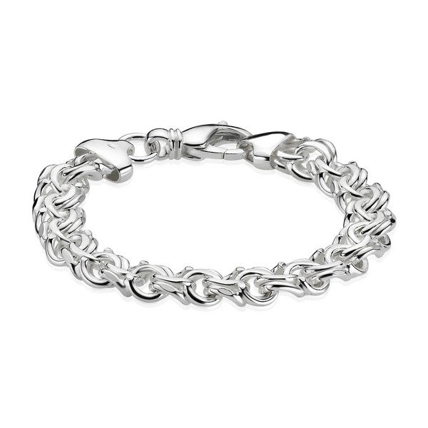 Bismark-Armband aus Silber 10 mm 17 cm