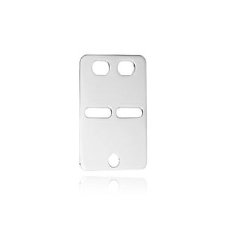 BNH kadaverskilt i sterlingsølv, medium 18x26 mm – klassisk ID-skilt med mulighed for gravering
