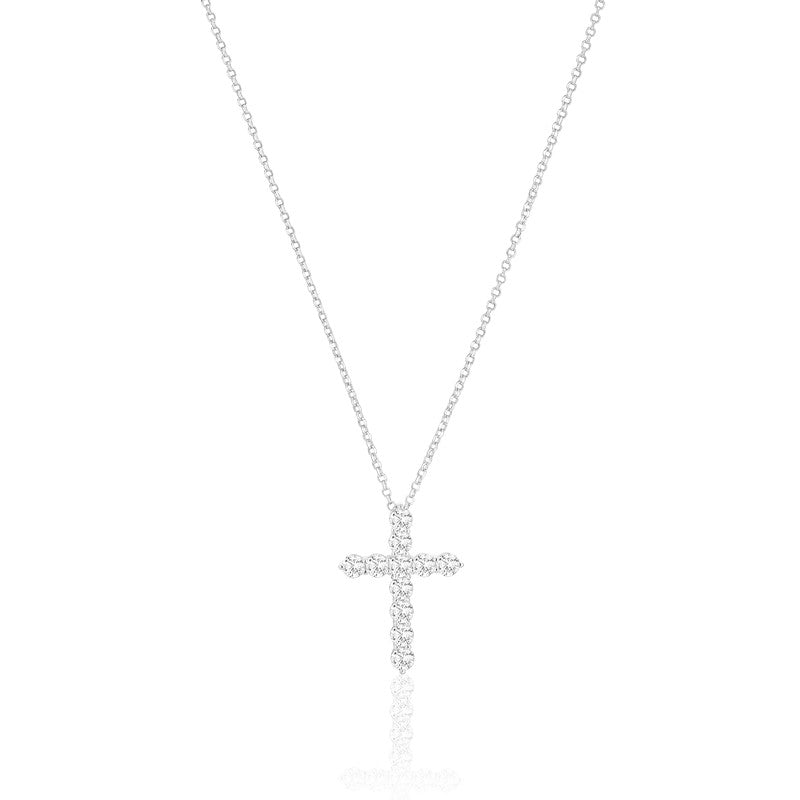 Belluno Croce halskæde i sølv SJ-N2394-CZ