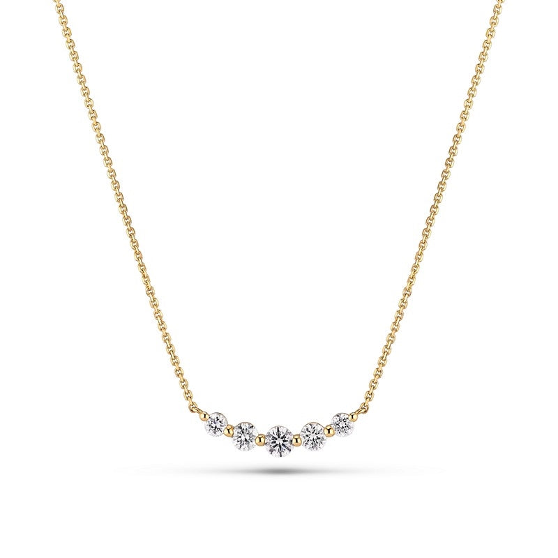 Tiara diamant halskæde 0,37 ct i 14 kt guld Sif Jakobs