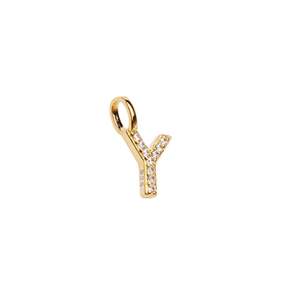 Pico - Alphabet Crystal Anhänger in vergoldetem Silber