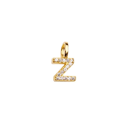 Pico - Alphabet Crystal Anhänger in vergoldetem Silber
