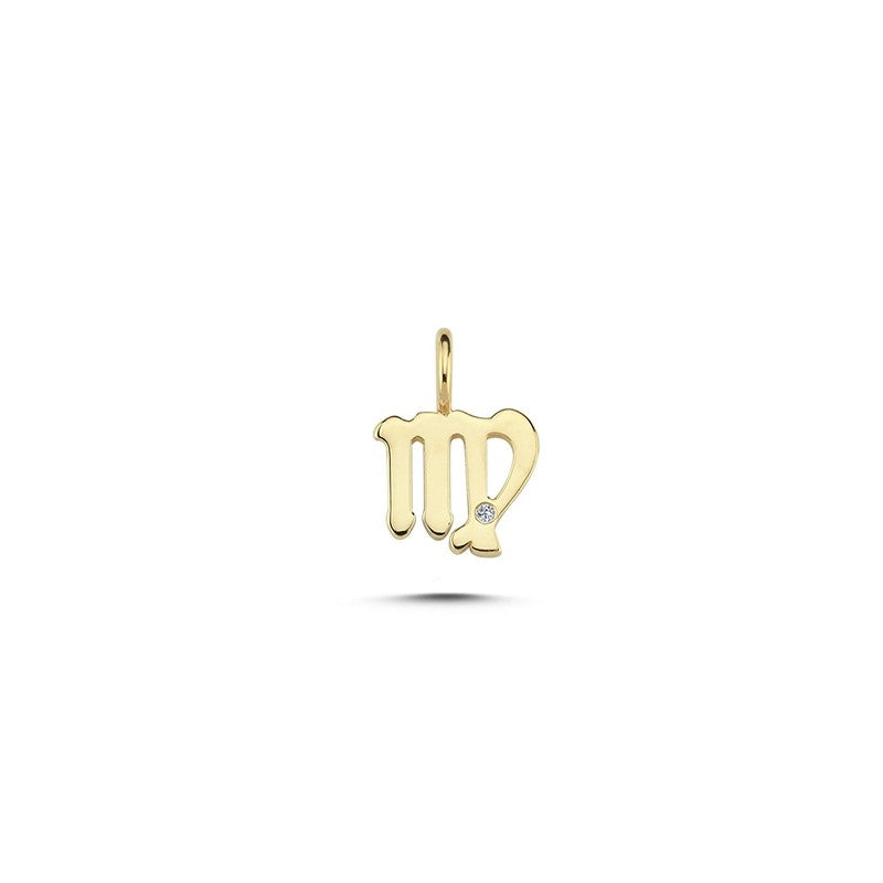 Nuran Sternzeichen Anhänger in 14 Karat Gold mit 0,0065ct
