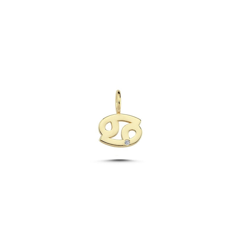 Nuran Sternzeichen Anhänger in 14 Karat Gold mit 0,0065ct