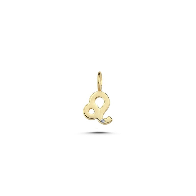 Nuran Sternzeichen Anhänger in 14 Karat Gold mit 0,0065ct