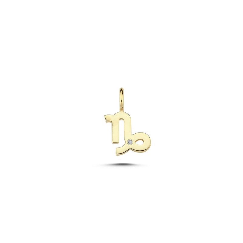 Nuran Sternzeichen Anhänger in 14 Karat Gold mit 0,0065ct