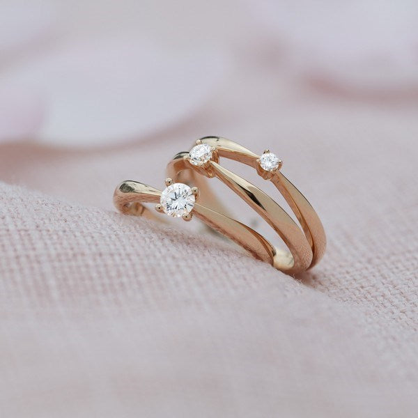 Prinzessinnenring von Siersbøl Heart in Gold von 0,05-0,25ct