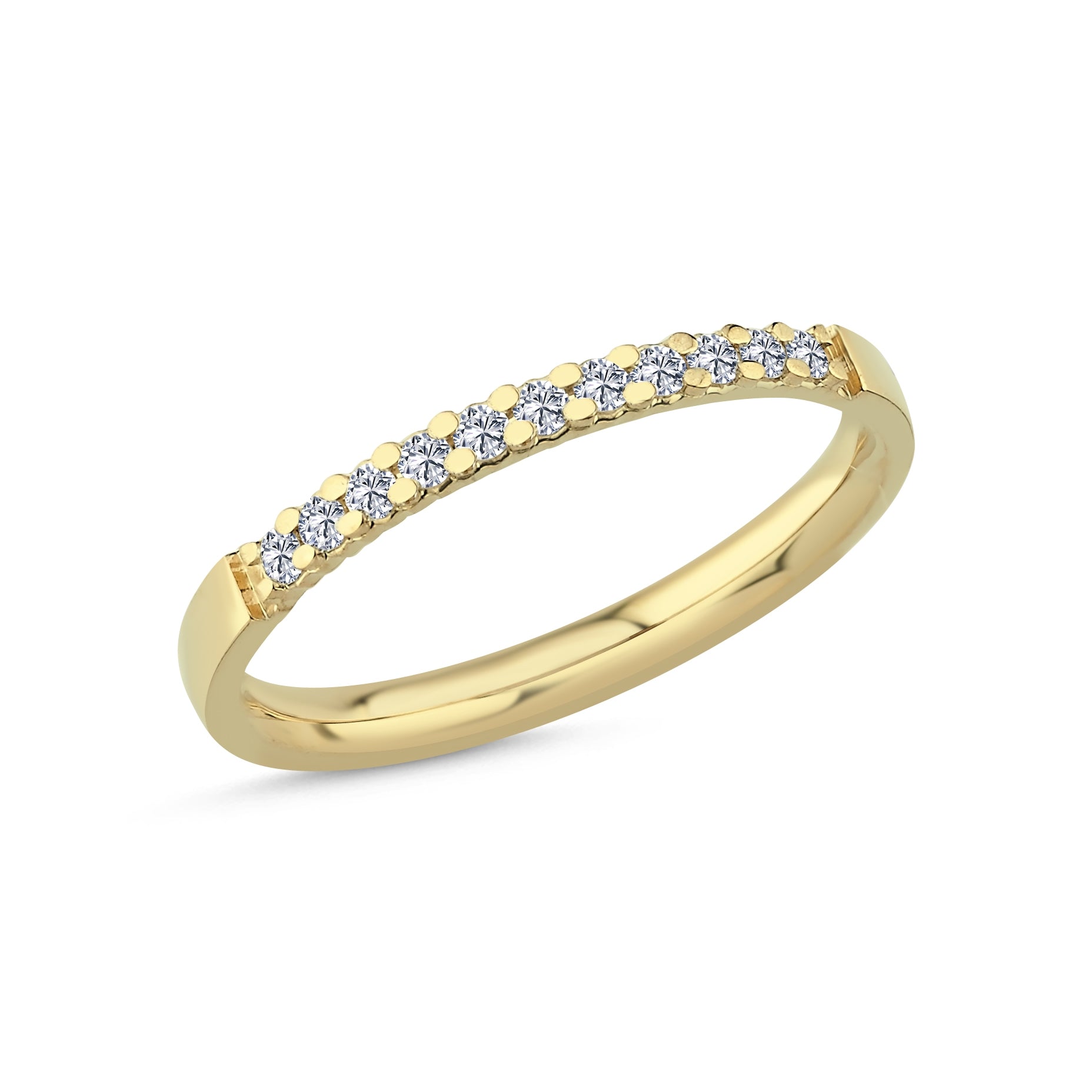Diamantring i 14 kt. guld m 0,16ct brillant A2471 2