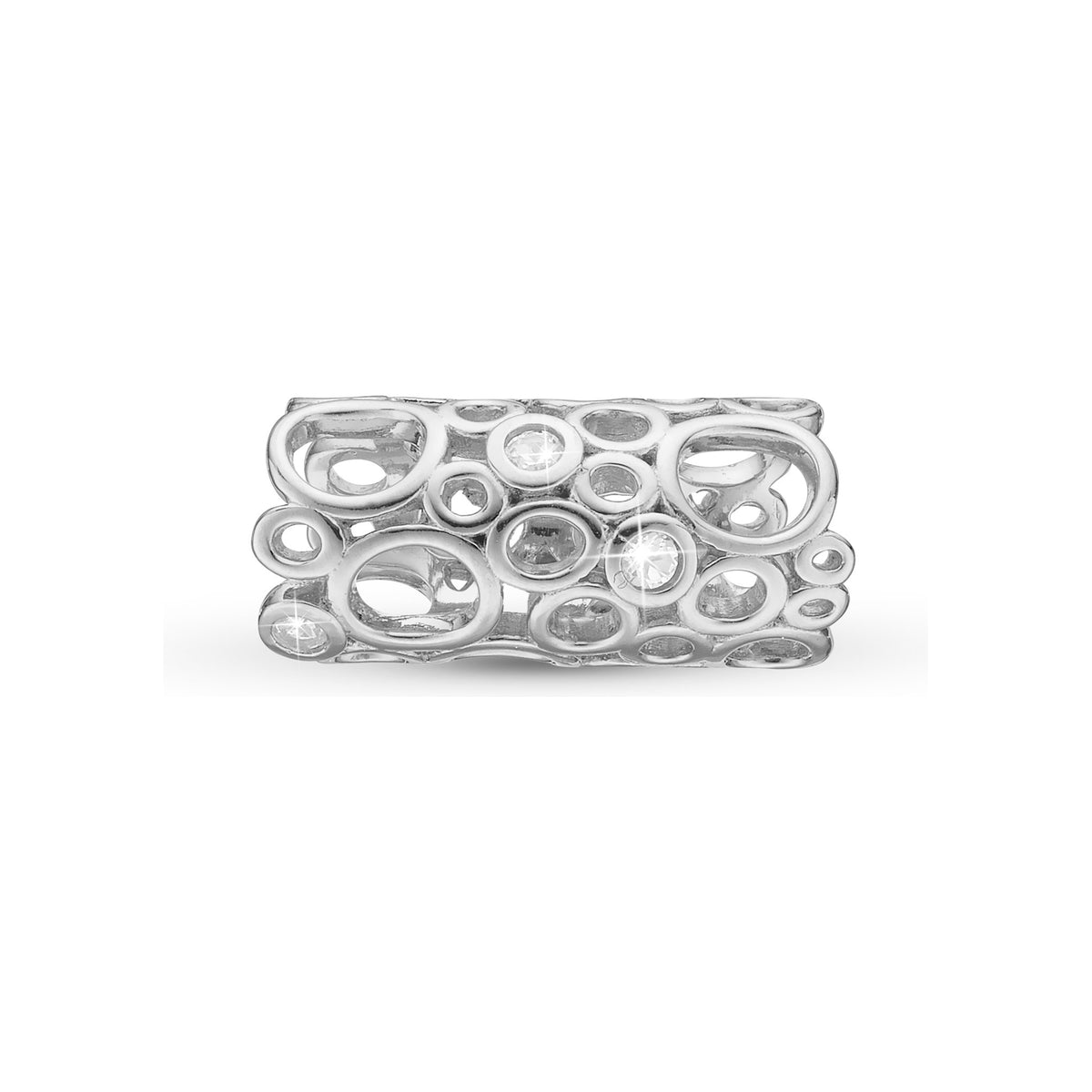 Christina Champagne Love Charm aus Silber mit Topas für Lederarmband