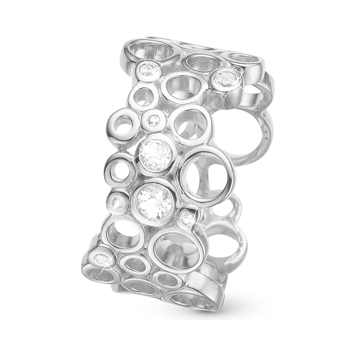Christina Cocktail Ring aus Silber mit Topas
