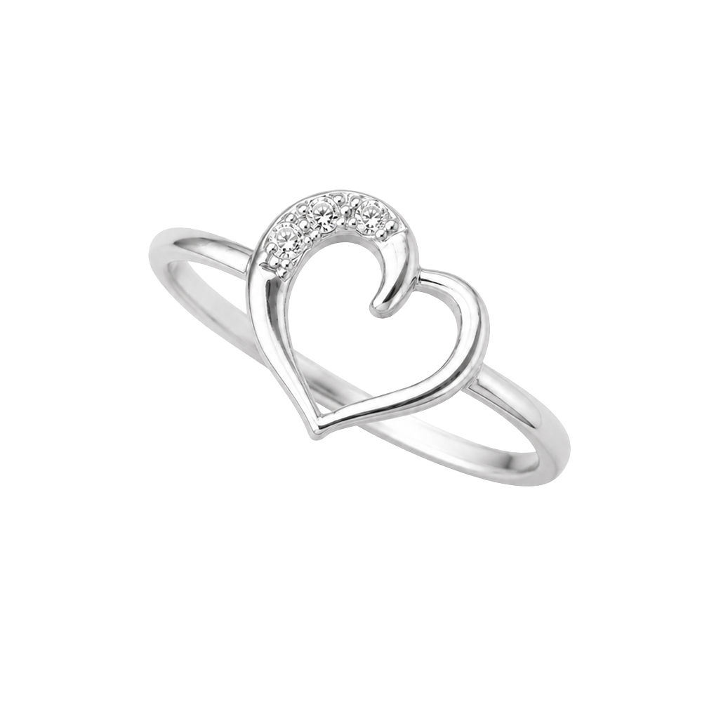 Christina Love Story Ring aus Silber mit funkelnden Zirkonia