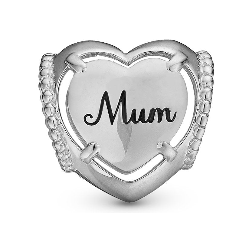 Christina MUM I Love You Charm aus Silber für Lederarmband