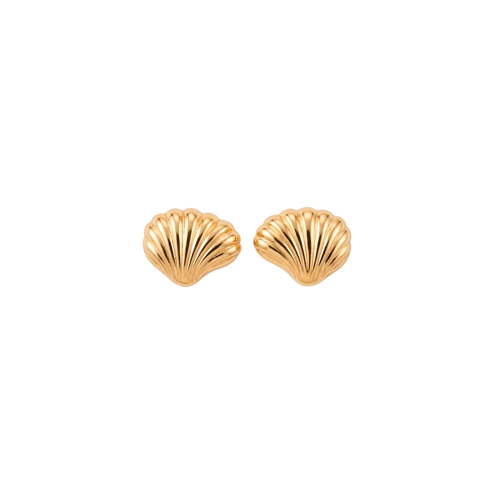 Elegante Christina Ocean Treasure Ohrringe aus vergoldetem Silber, 10 × 8,5 mm