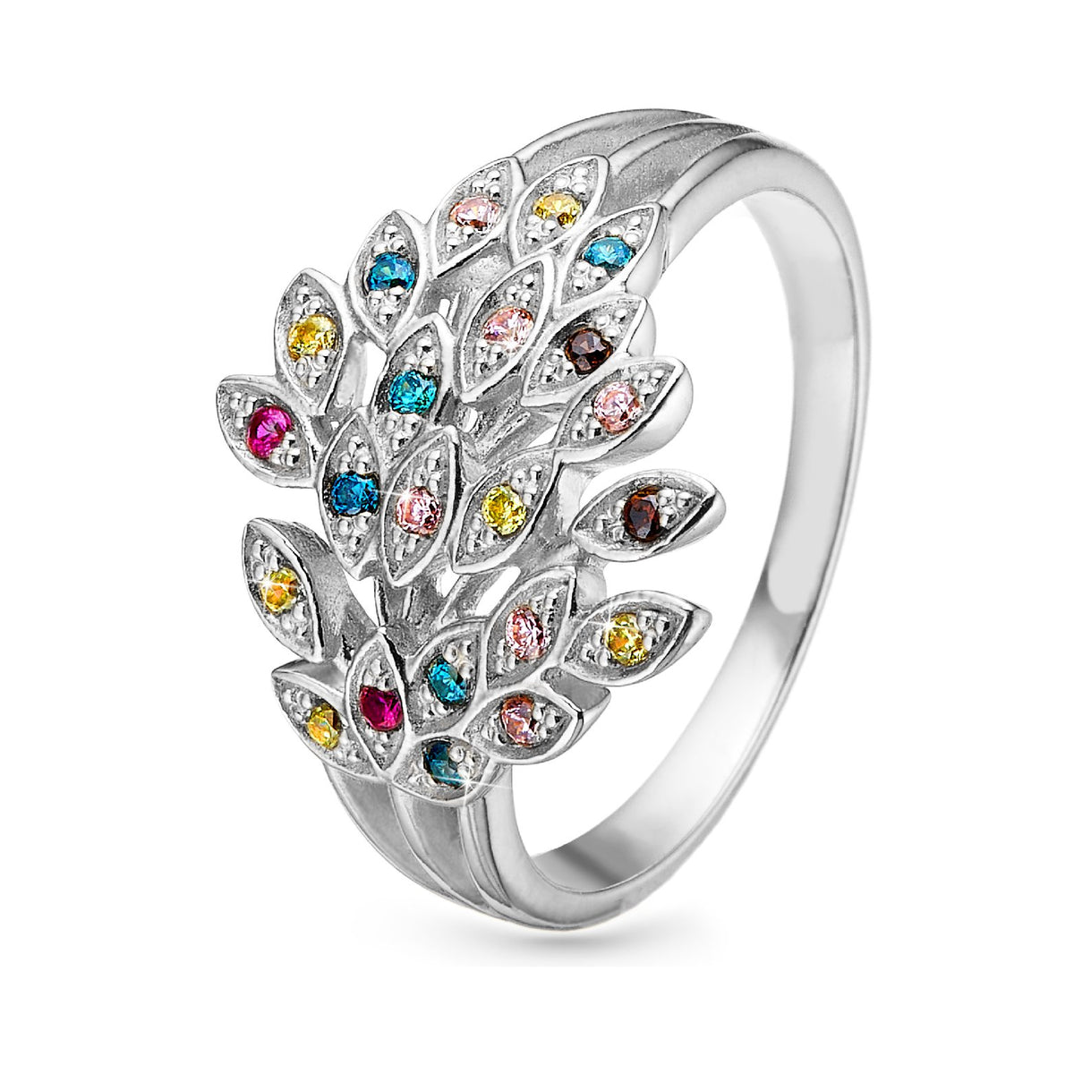 Christina Peacock Ring aus Silber mit Zirkonia