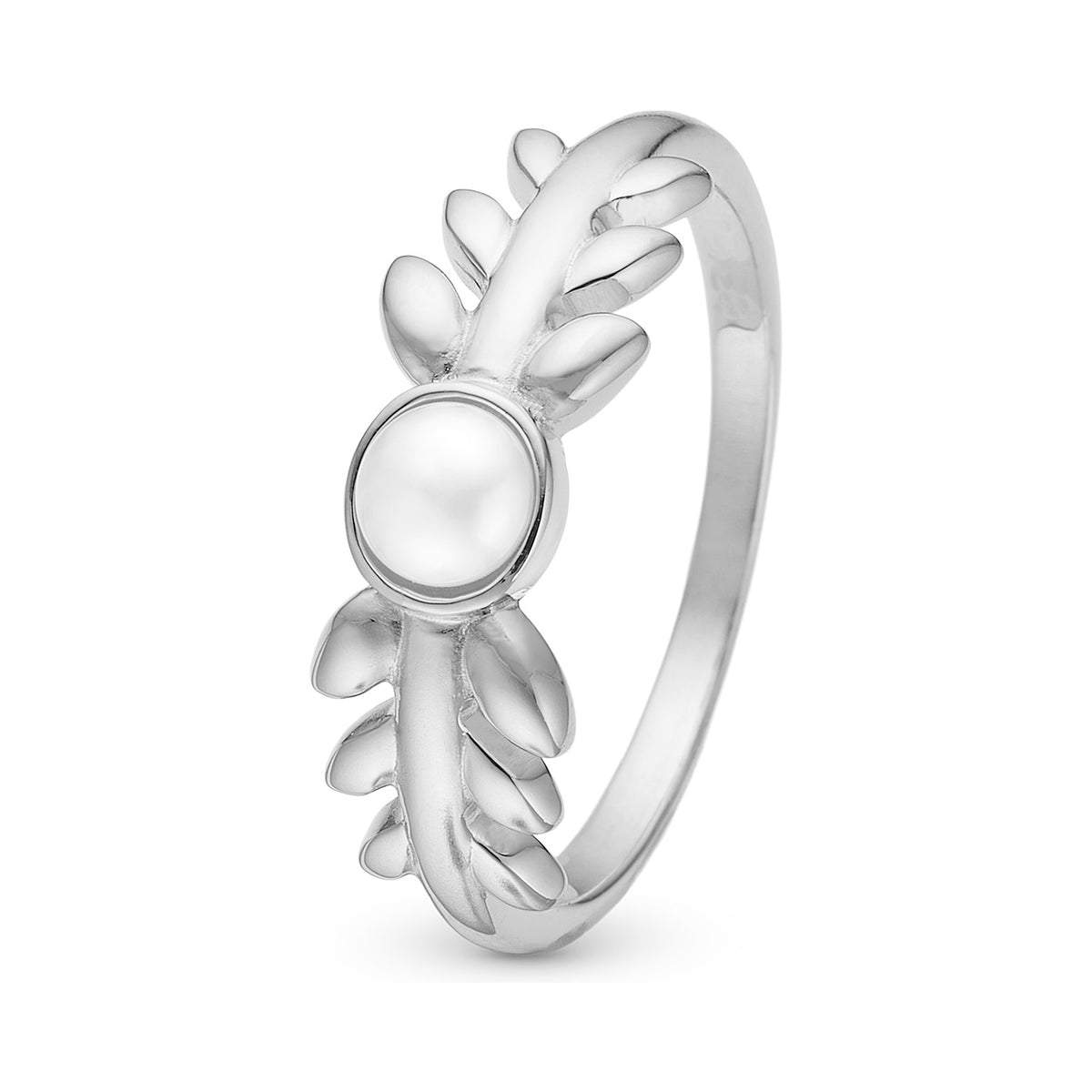 Christina Pearl & Nature Ring aus Silber mit Perlen