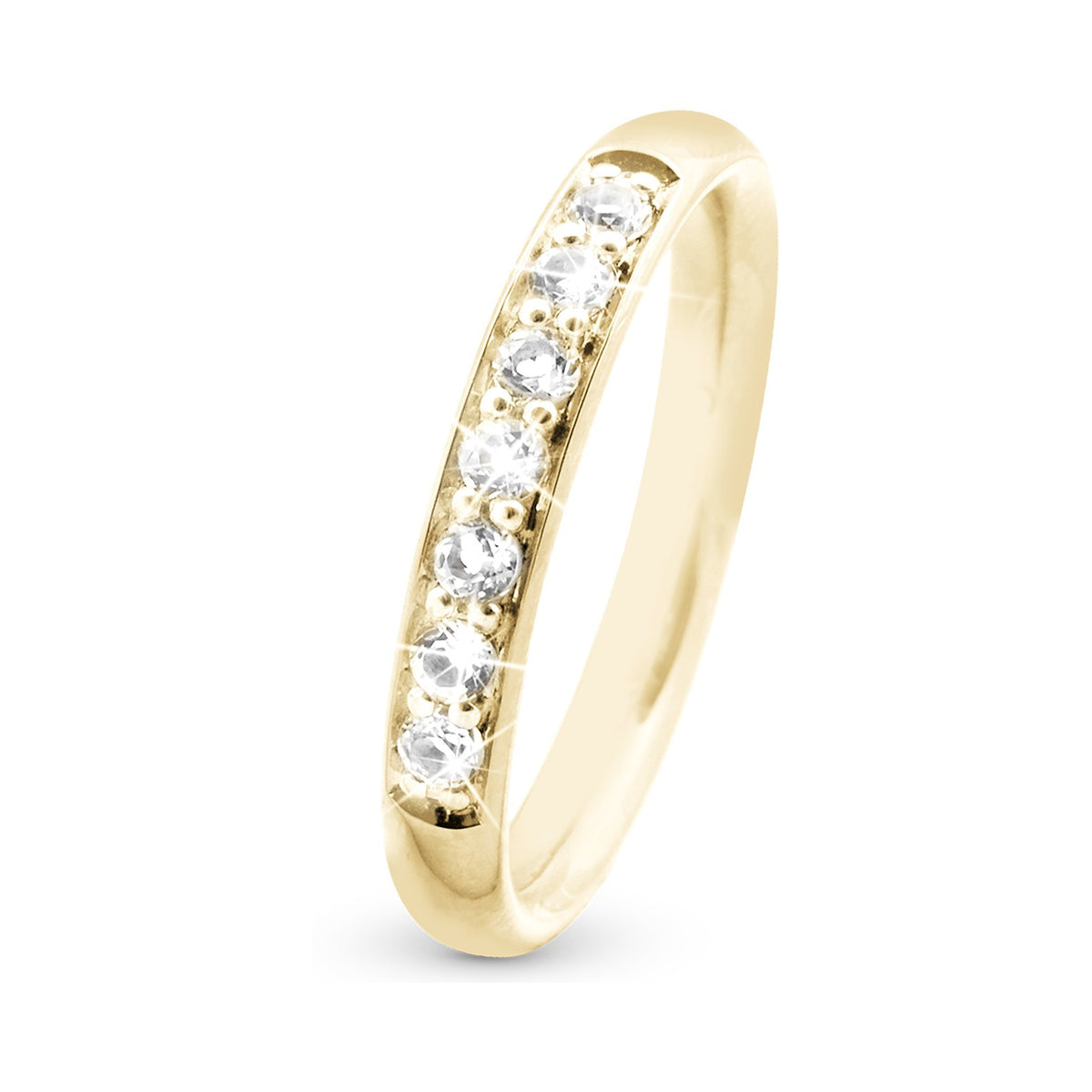 Christina Queen Ring aus vergoldetem Silber mit Zirkonia