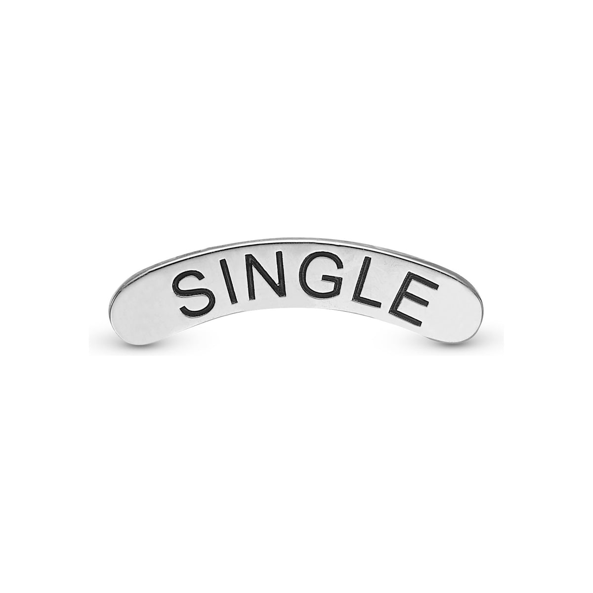 Christina Jewelry & Watches sølv charm til ur – Single-element med buet design og blank overflade