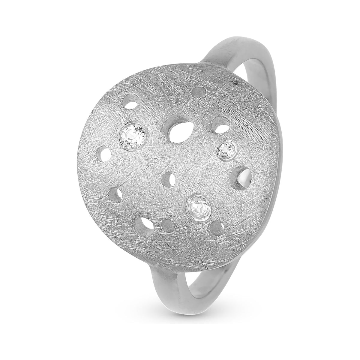 Christina The Moon Ring aus Silber mit Topas