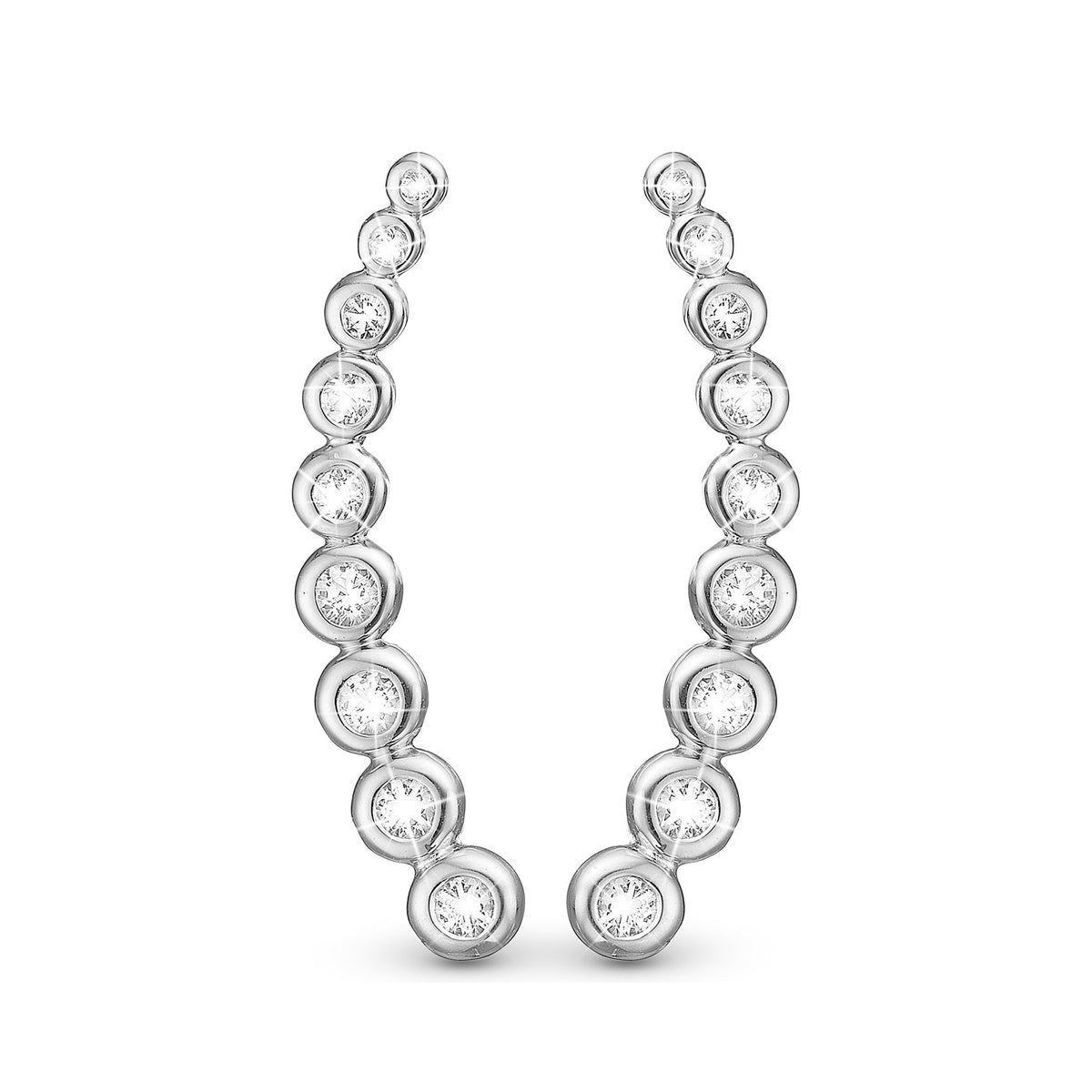 Christina Topaz Snow Ball Ohrringe aus Silber mit Topas