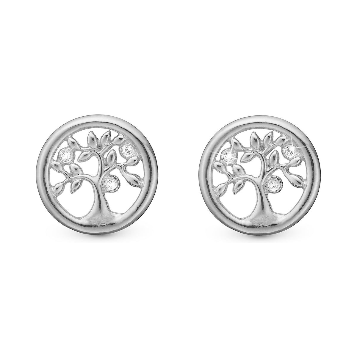 Christina Tree of Life Ohrringe aus Silber mit Topas