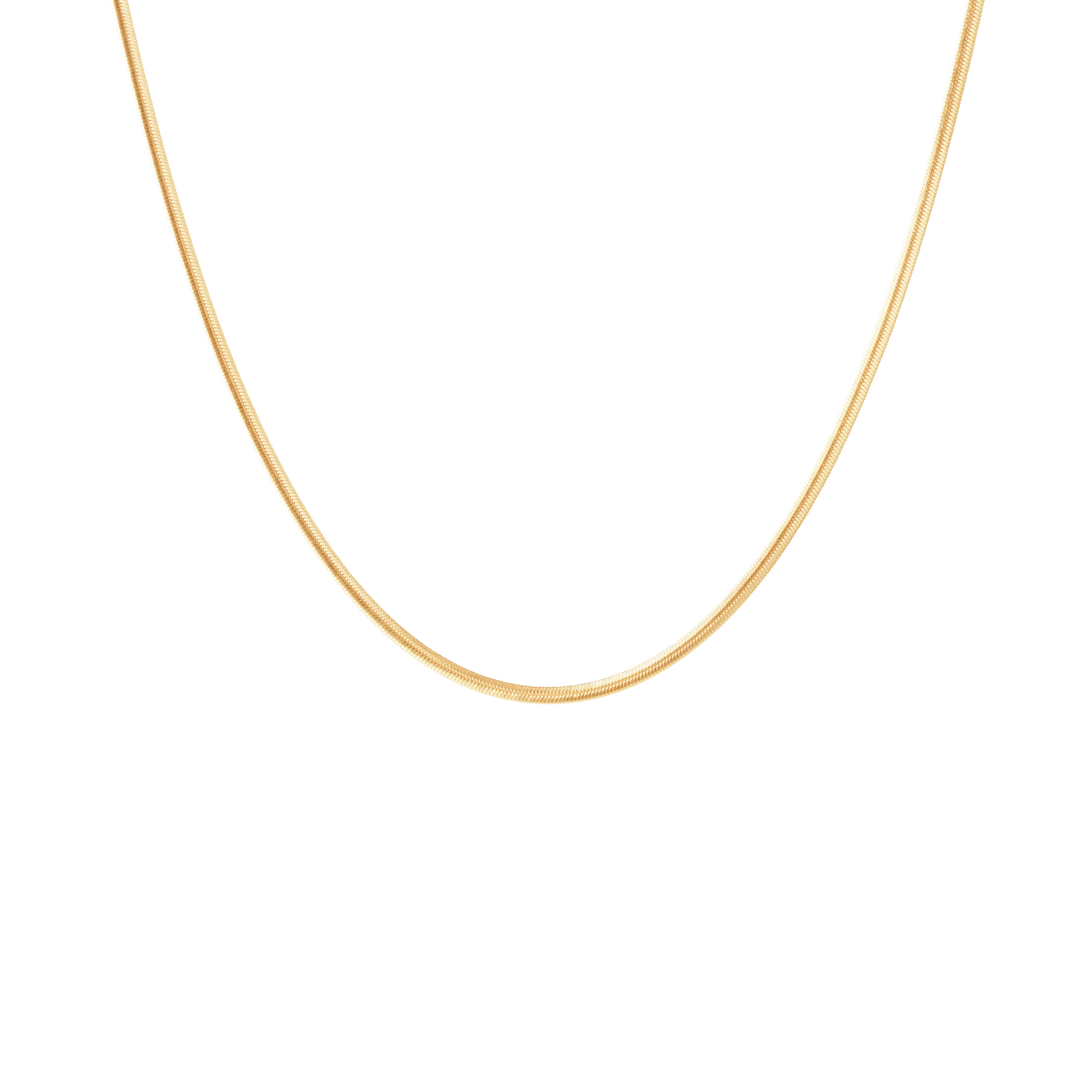 Camille Brinch Small Essentia Snake Halskette, vergoldet