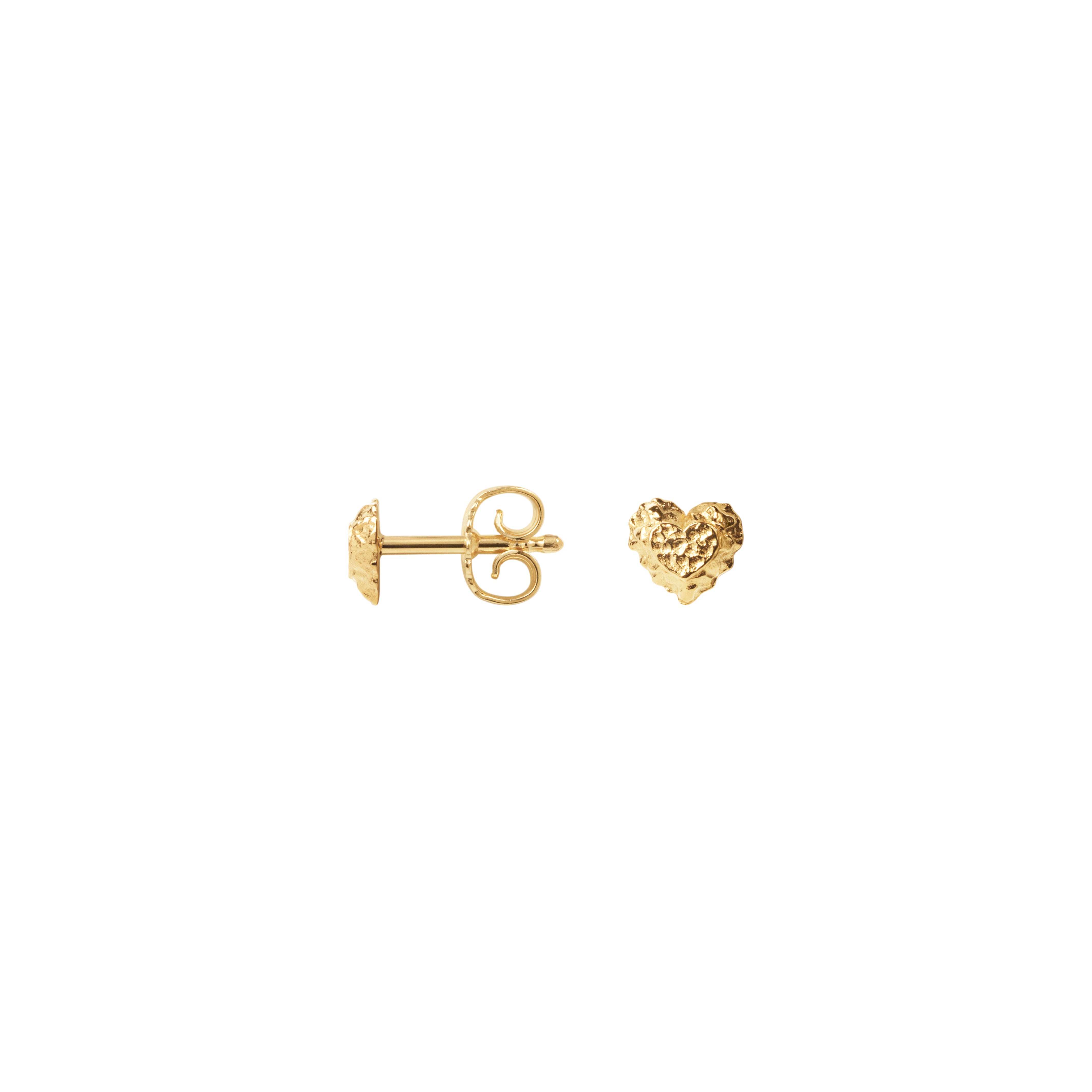 Camille Brinch Sparkly Heart Ohrstecker vergoldet