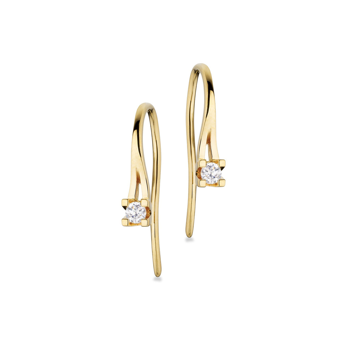 Scrouples Kleopatra Diamantohrringe aus 14 Karat Gold