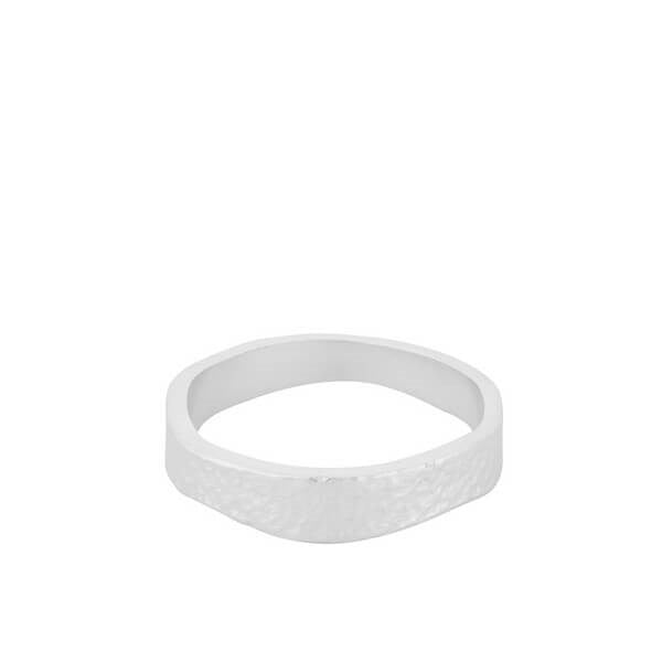 Pernille Corydon Moonscape ring i sterlingsølv med tekstureret overflade inspireret af månelandskabet