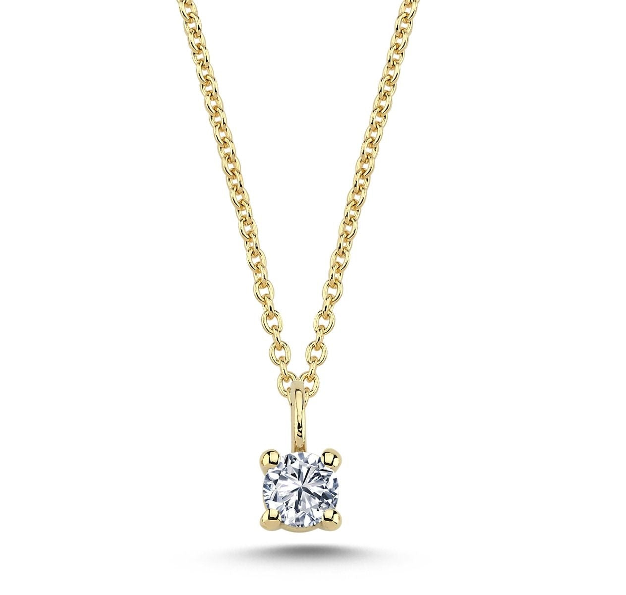 The One Diamant Anhänger in 14 kt. Gold mit 0,07 - 0,38 Karat