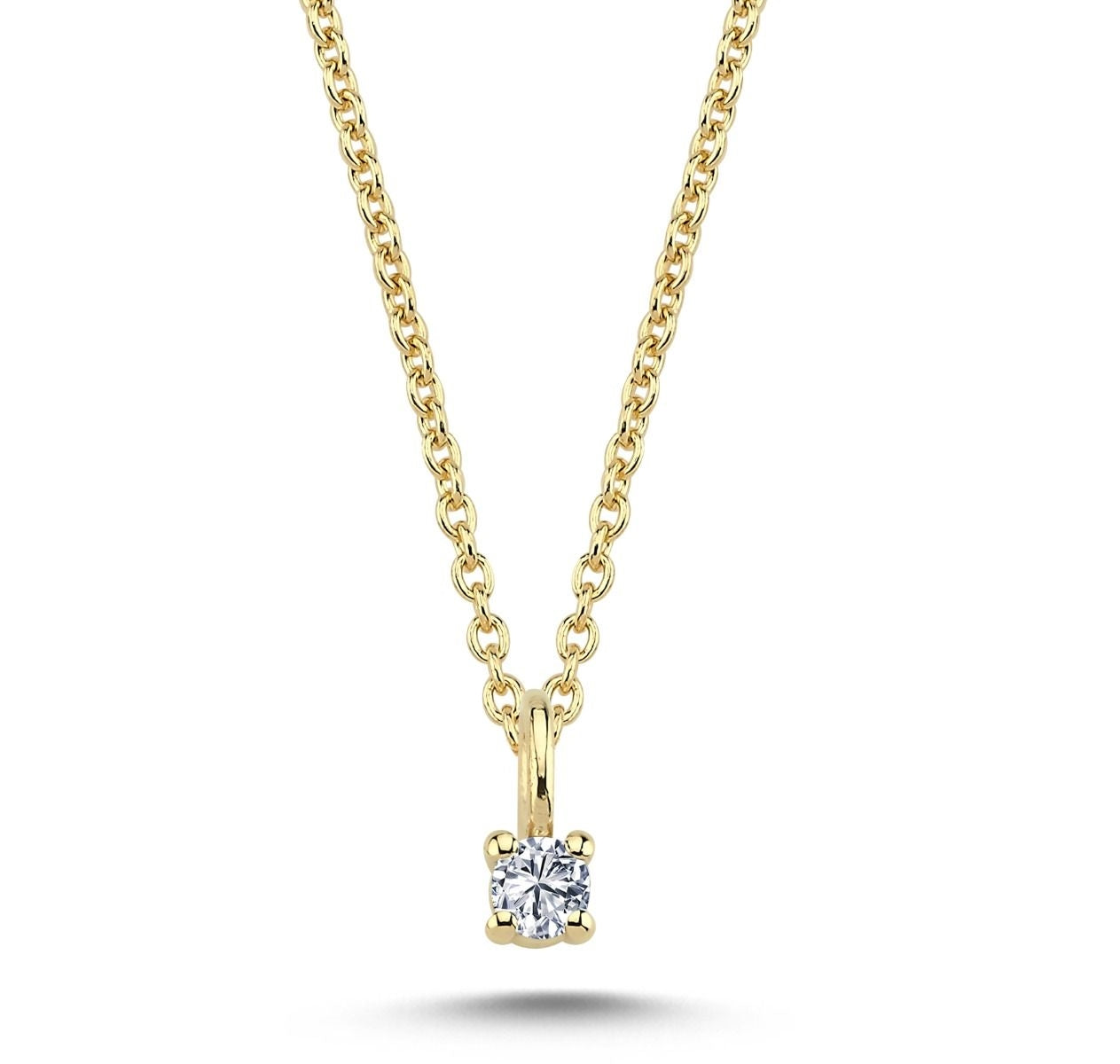 The One Diamant Anhänger in 14 kt. Gold mit 0,07 - 0,38 Karat