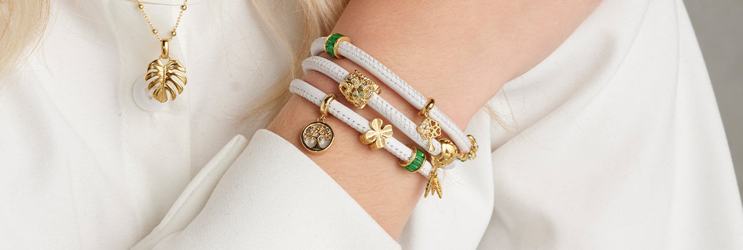 Charms til armbånd fra bla. Christina, Enamel og Story