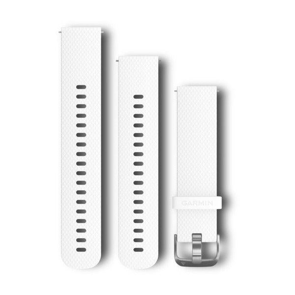Hvid Garmin silikone urrem til Vivomove 010-12561-04