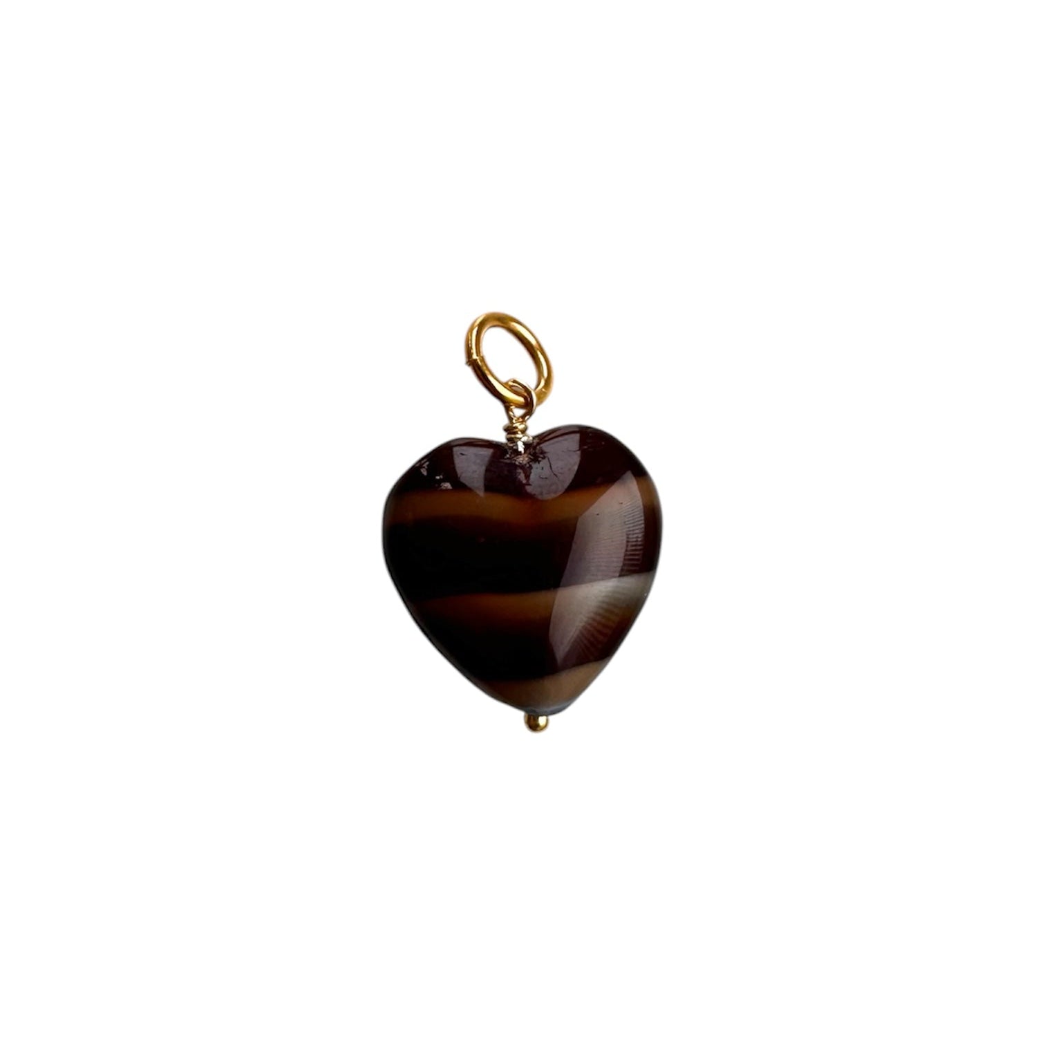 French Grande Heart Vedhæng i Mocca, Pico Copenhagen