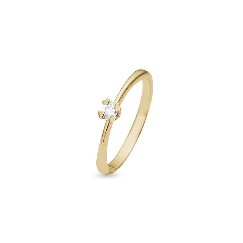 Mary Diamantring i 8 kt guld 0,10ct