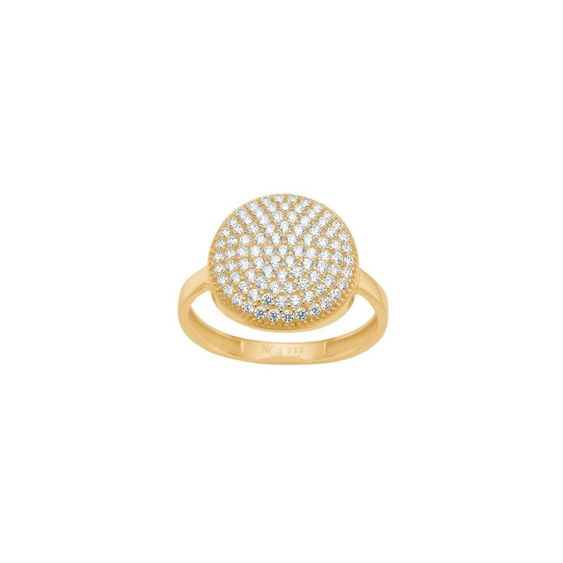 8kt guld ring med zirkonia af Siersbøl 10830900300