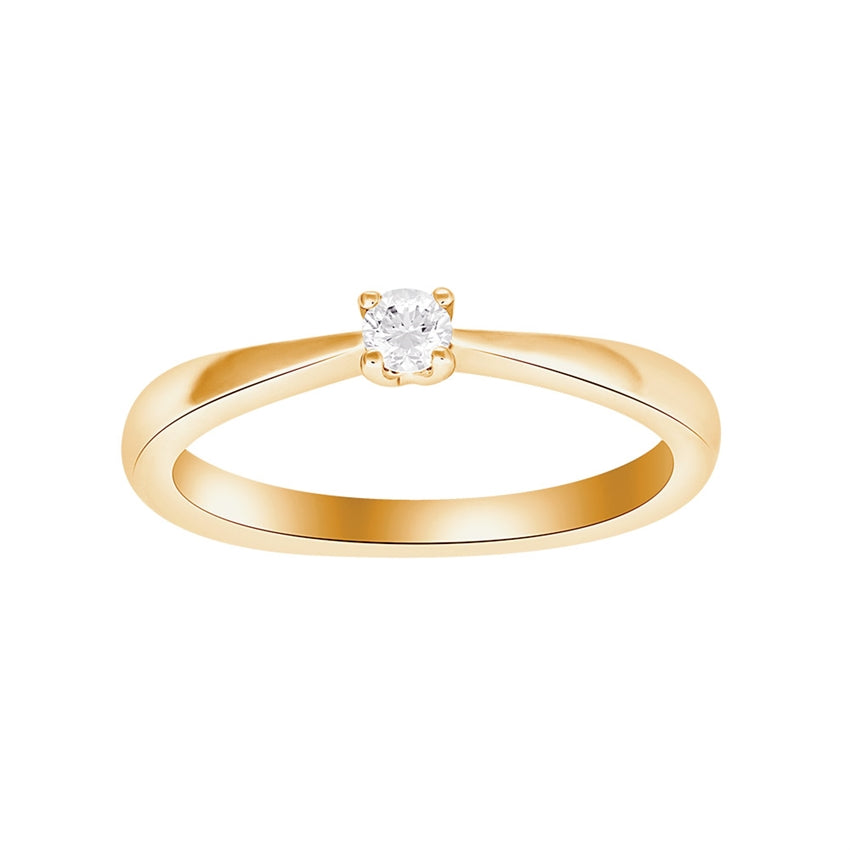 Siersbøl Heart Prinzessinnenring in Gold von 0,05 ct