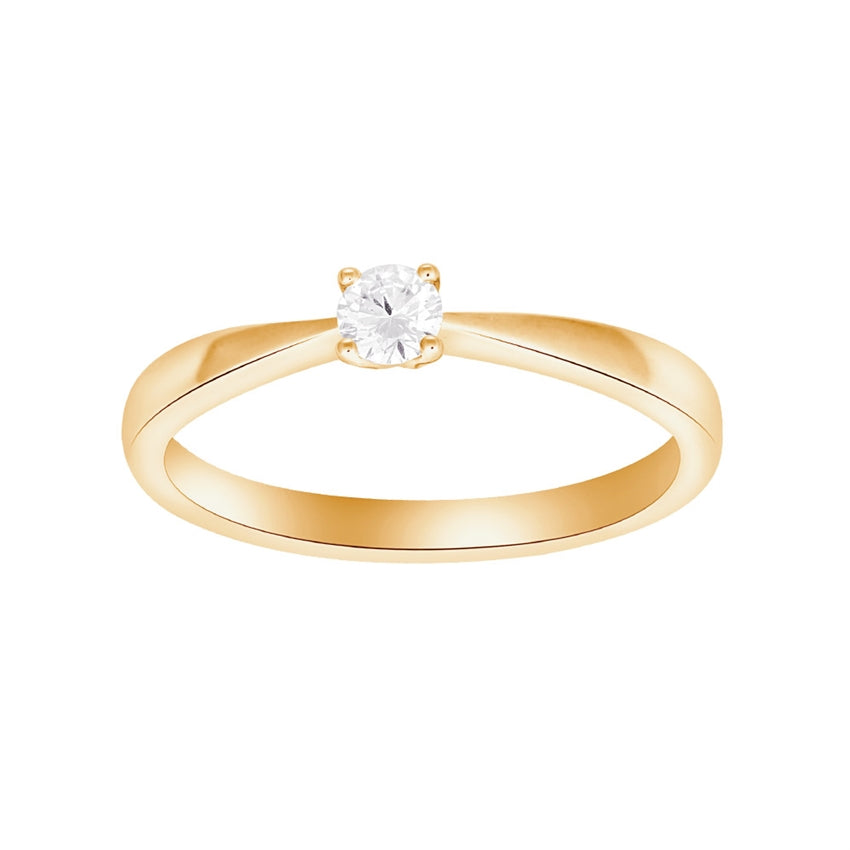 Siersbøl Heart Prinzessinnenring in Gold von 0,05 ct