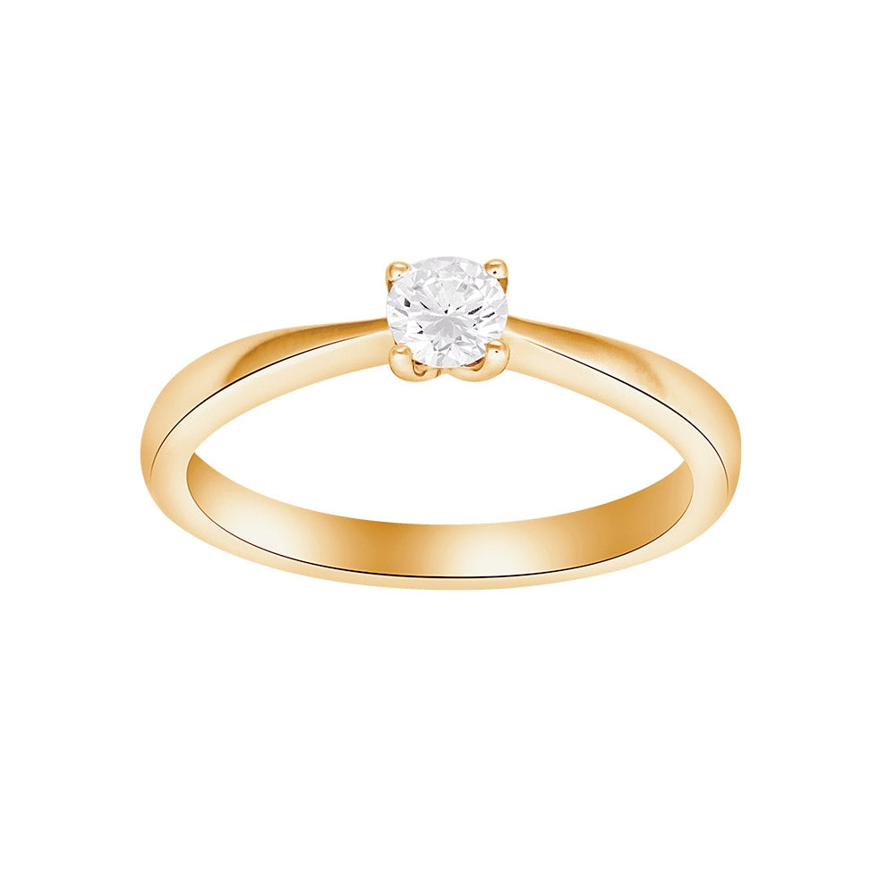 Siersbøl Heart Prinzessinnenring in Gold von 0,05 ct