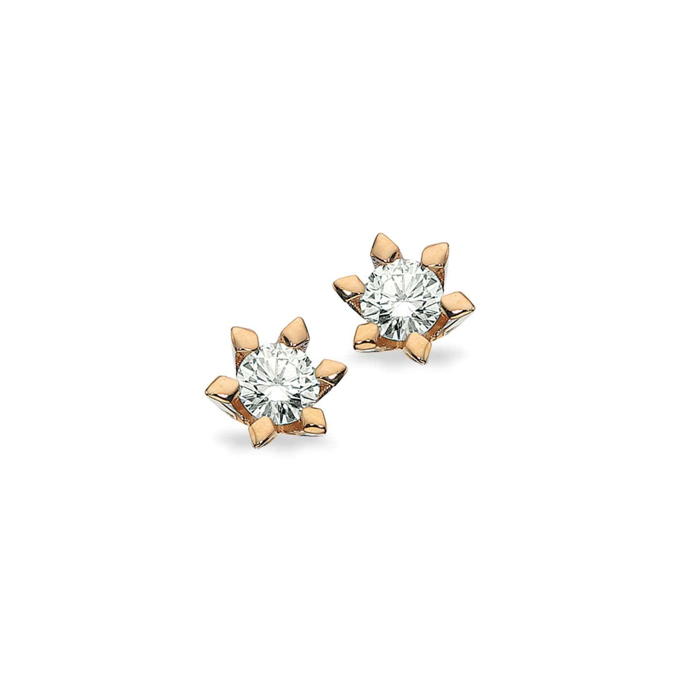 Scrouples - Victoria Ohrstecker in 14kt. Gold m. 0,10-0,50ct. TW/SI