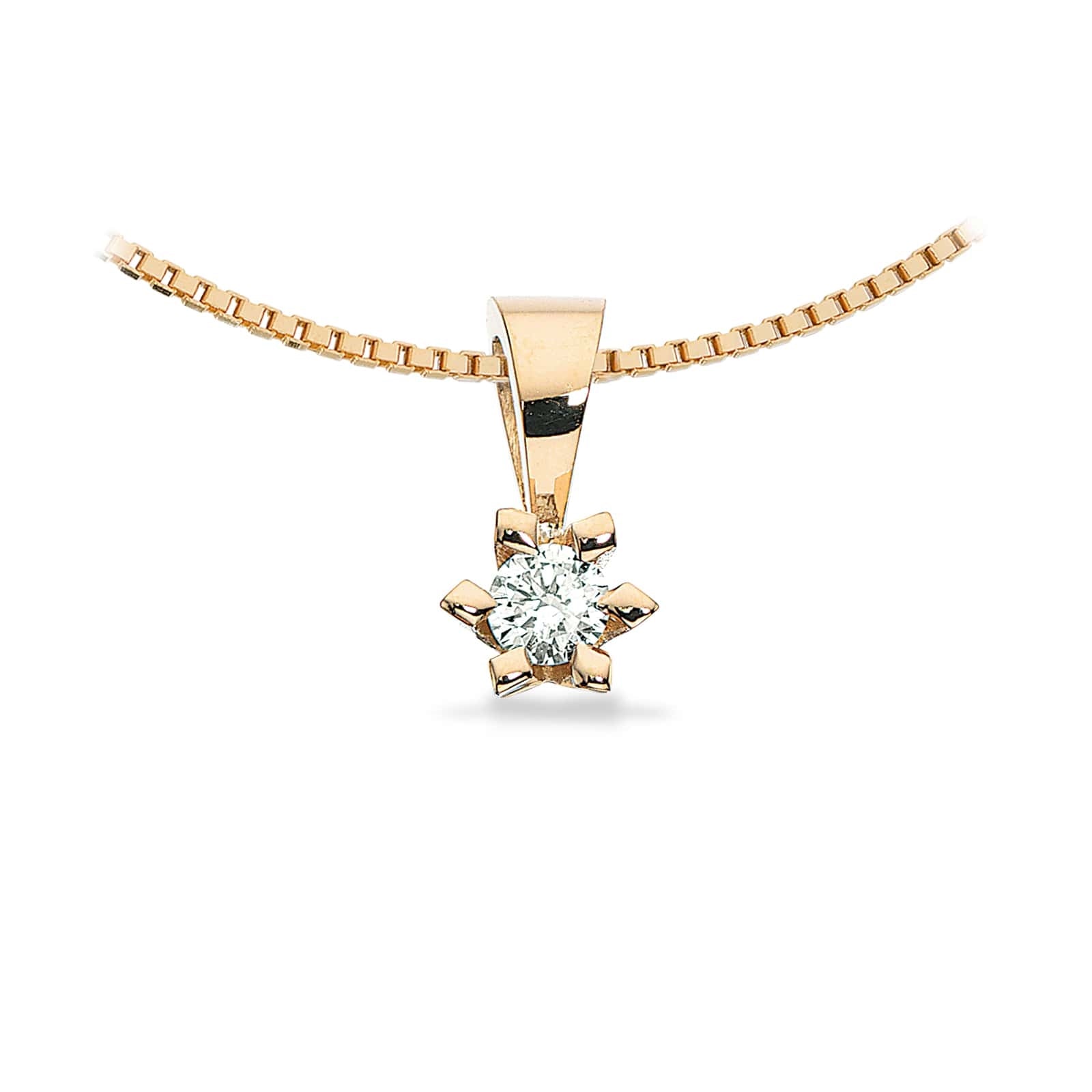 Scrouples - Victoria Anhänger in 14kt. Gold m. 0,05-0,50ct. TW/SI