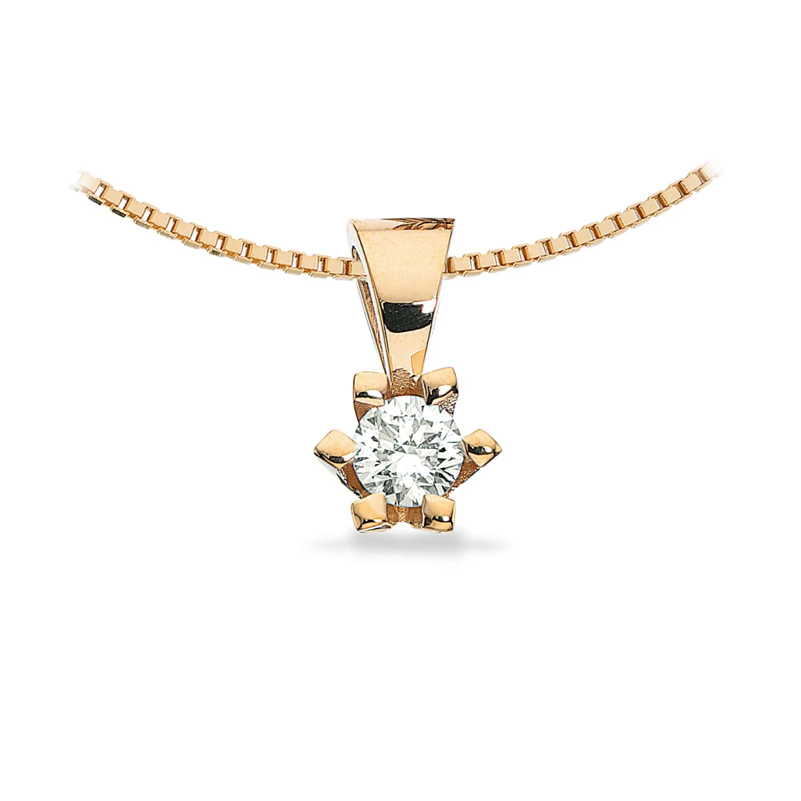 Scrouples - Victoria Anhänger in 14kt. Gold m. 0,05-0,50ct. TW/SI
