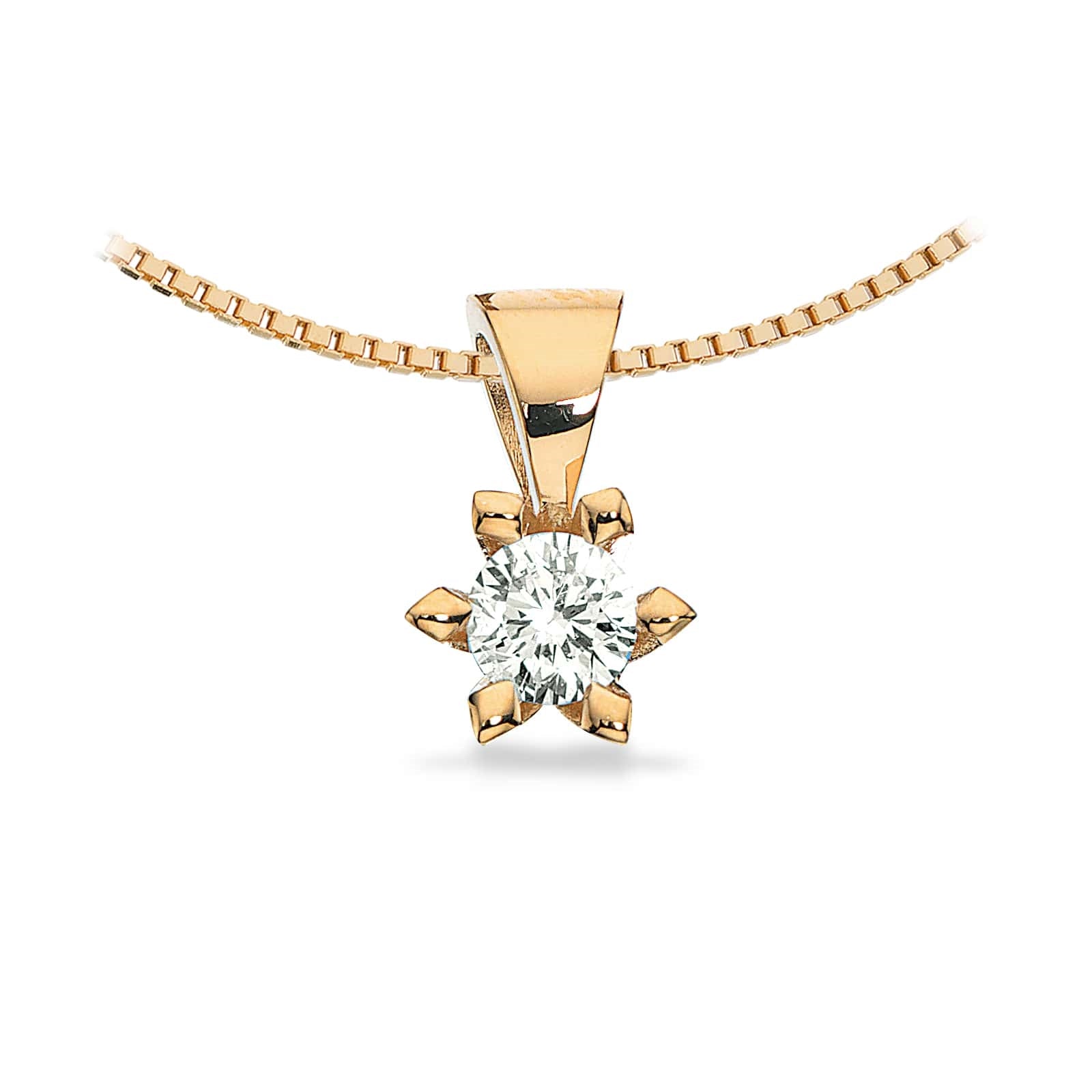 Scrouples - Victoria Anhänger in 14kt. Gold m. 0,05-0,50ct. TW/SI