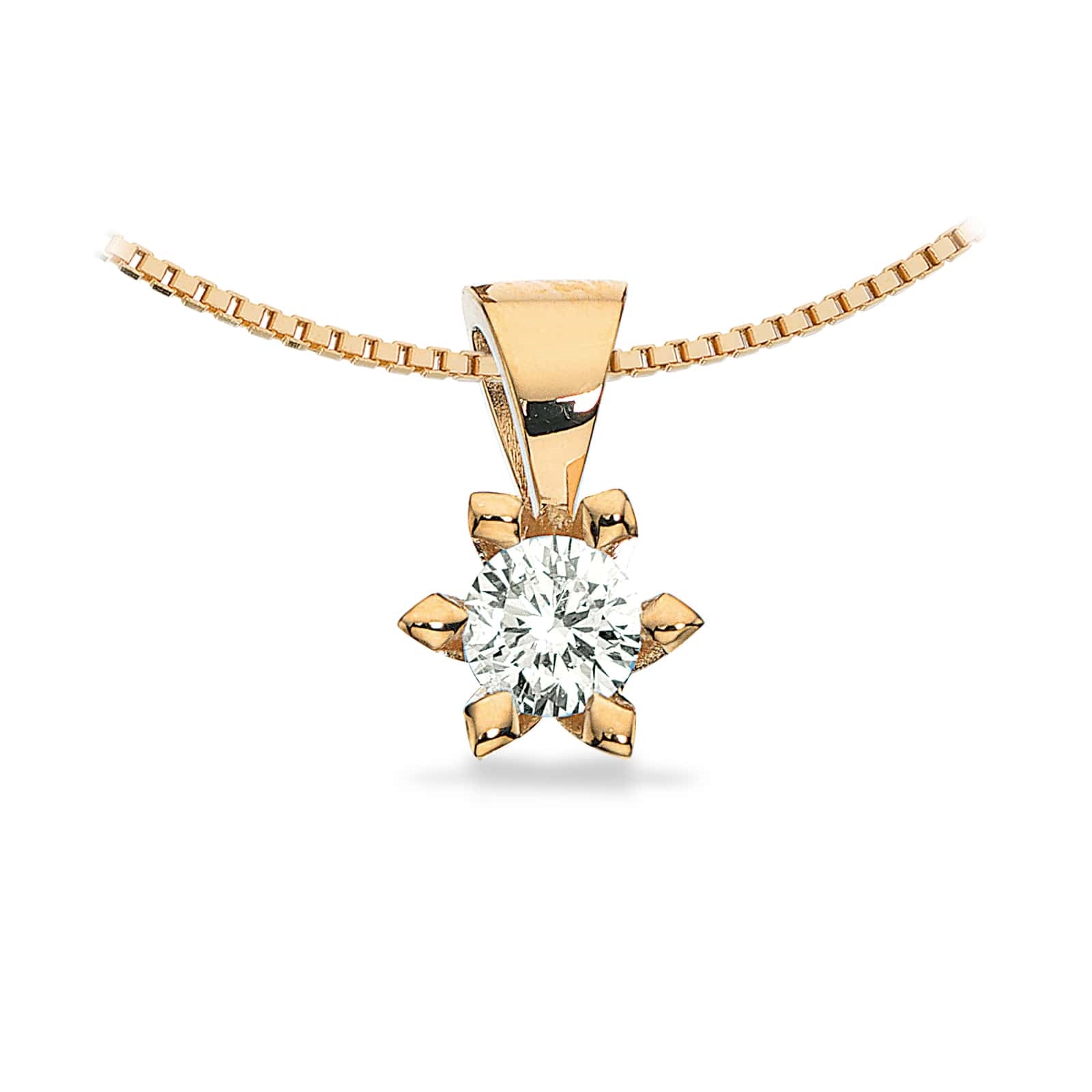 Scrouples - Victoria Anhänger in 14kt. Gold m. 0,05-0,50ct. TW/SI