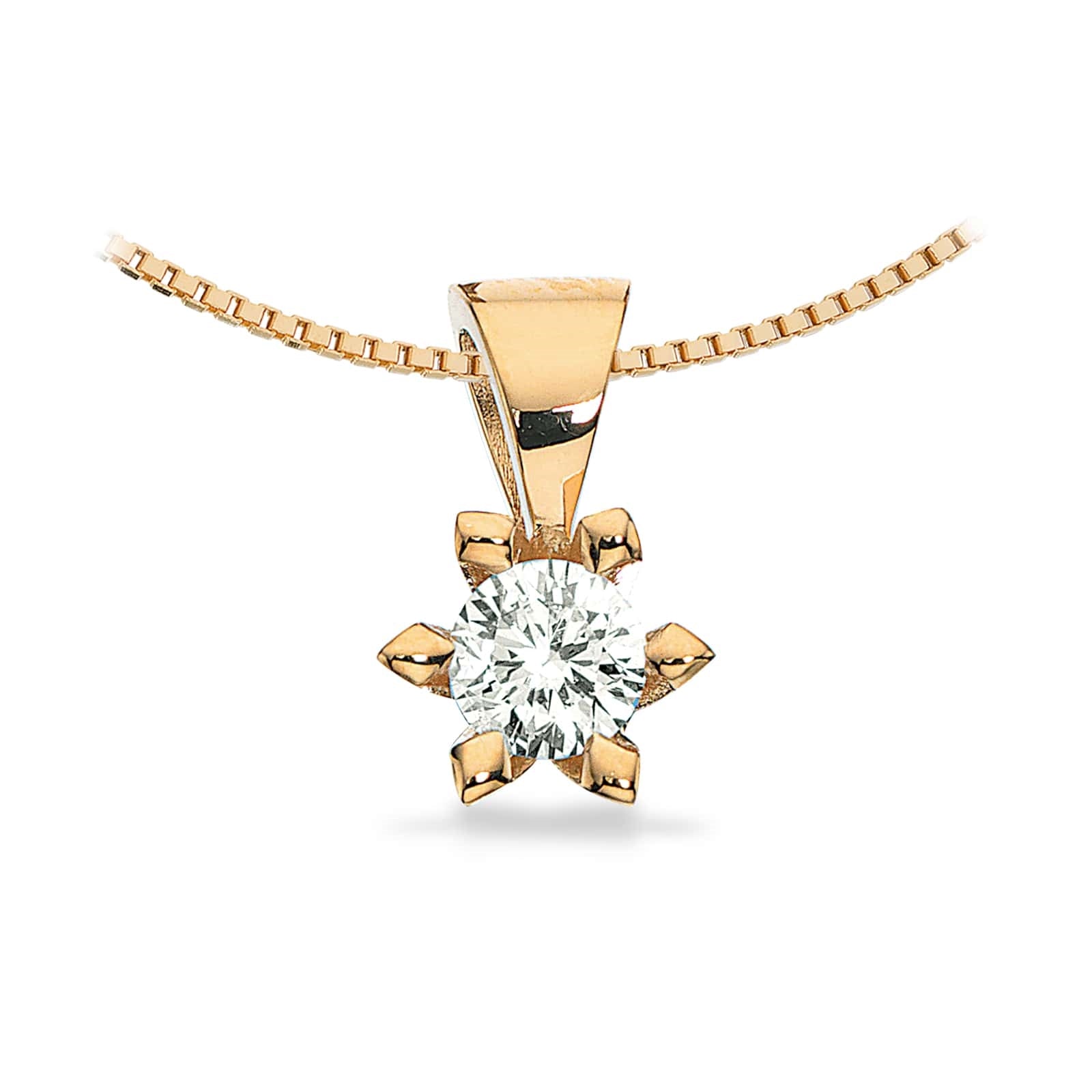 Scrouples - Victoria Anhänger in 14kt. Gold m. 0,05-0,50ct. TW/SI