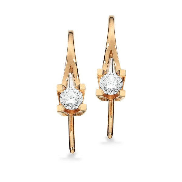 Kleopatra Diamant Ohrringe in 14 kt Gold