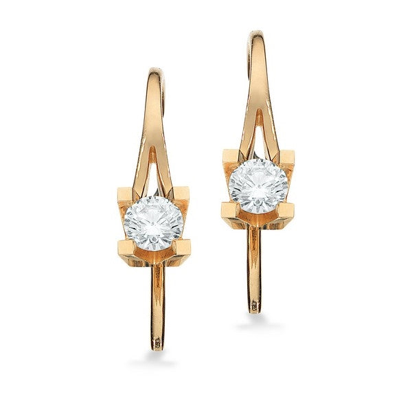 Kleopatra Diamant Ohrringe in 14 kt Gold