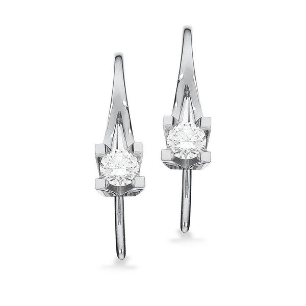Kleopatra Diamant Ohrringe 14 kt Weißgold