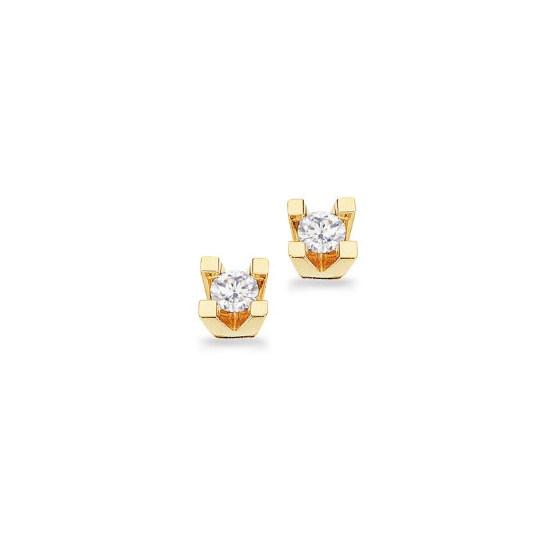 Kleopatra Ørestikker i 8kt. guld med 0,10ct.-0,50ct. diamanter