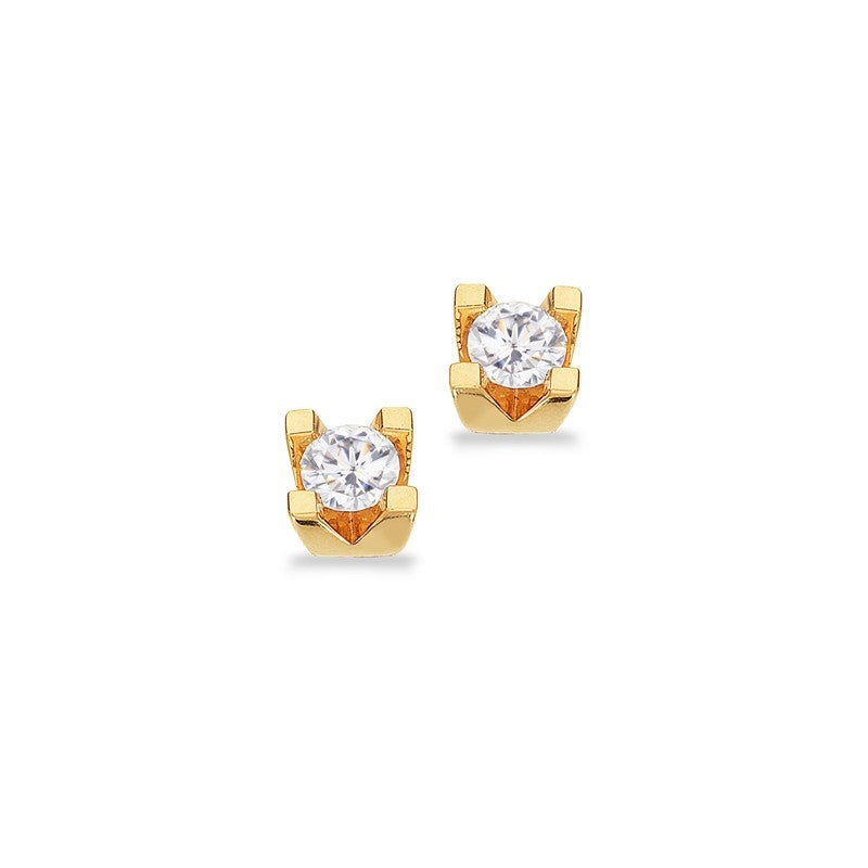 Kleopatra Ørestikker i 8kt. guld med 0,10ct.-0,50ct. diamanter