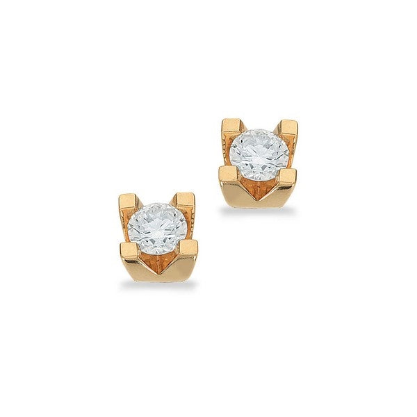 Kleopatra Ohrstecker in 14kt. Gold 0,10ct.-0,50ct. Diamanten
